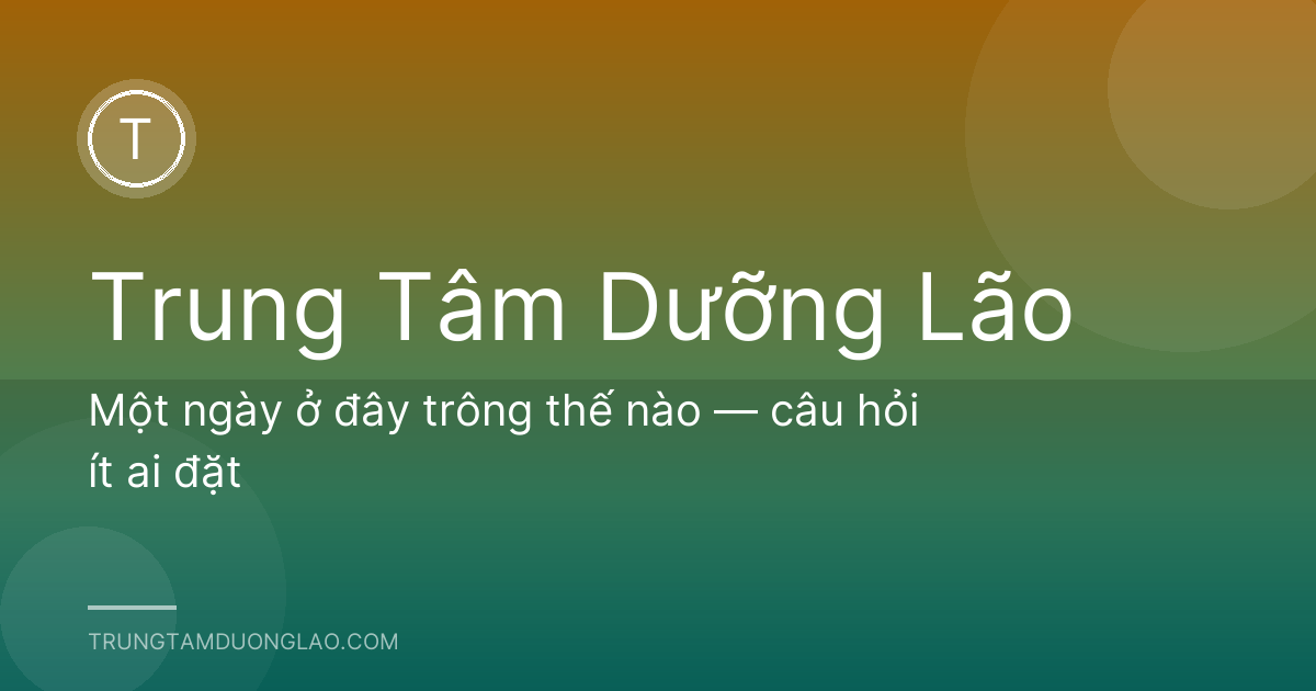 Một ngày ở đây trông thế nào — câu hỏi ít ai đặt