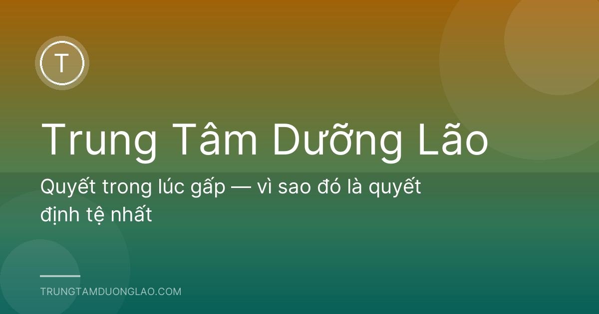 Quyết trong lúc gấp — vì sao đó là quyết định tệ nhất